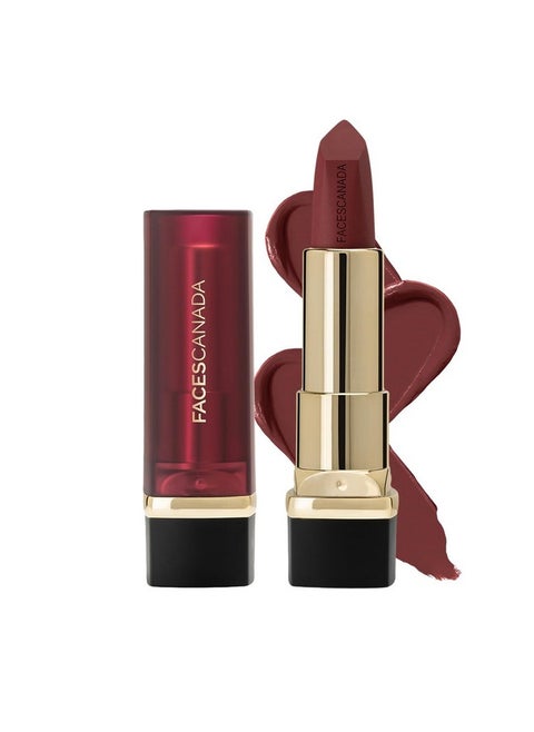 FACES CANADA Comfy Matte Creme Lipstick - On The Move, 4.2g | Long Stay | Creamy Matte Finish | Intense Color | Super Hydrating & Nourishing | Single Stroke Smooth Application