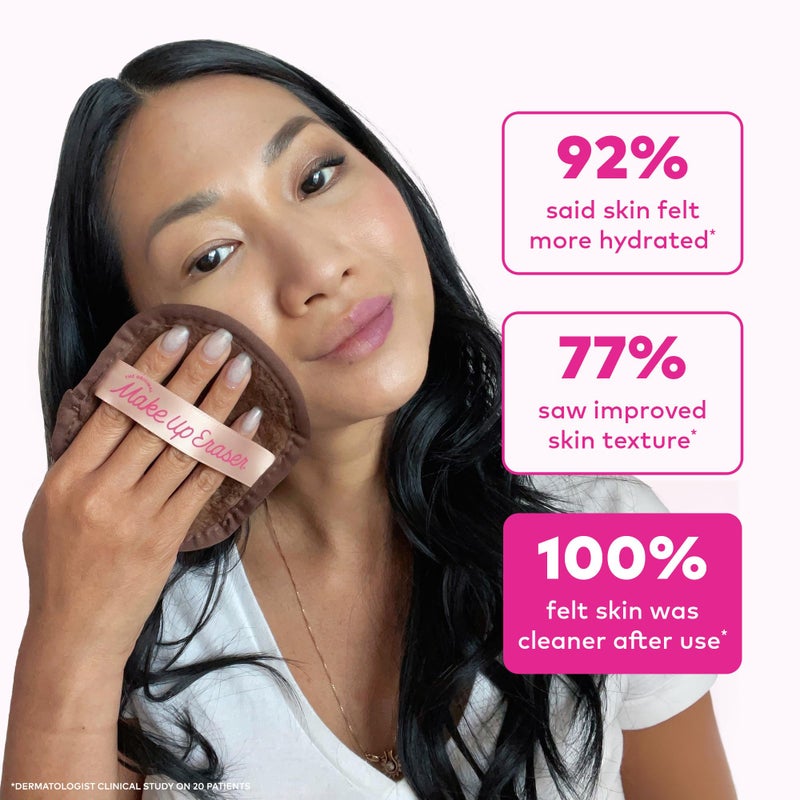 Makeup Eraser The Original MakeUp Eraser 7-Day Set, Erase All Makeup With Just Water, Including Waterproof Mascara, Eyeliner, Foundation, Lipstick, Sunscreen, and More! Neutrals, 7ct. - Image 5