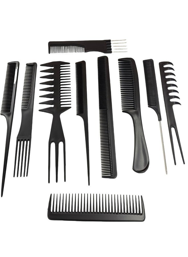 VIVIAN 10Pcs Comb Set for for Hair Stylers Barbers Salon Family for Men and Women - Professional Variety Pack - Image 2