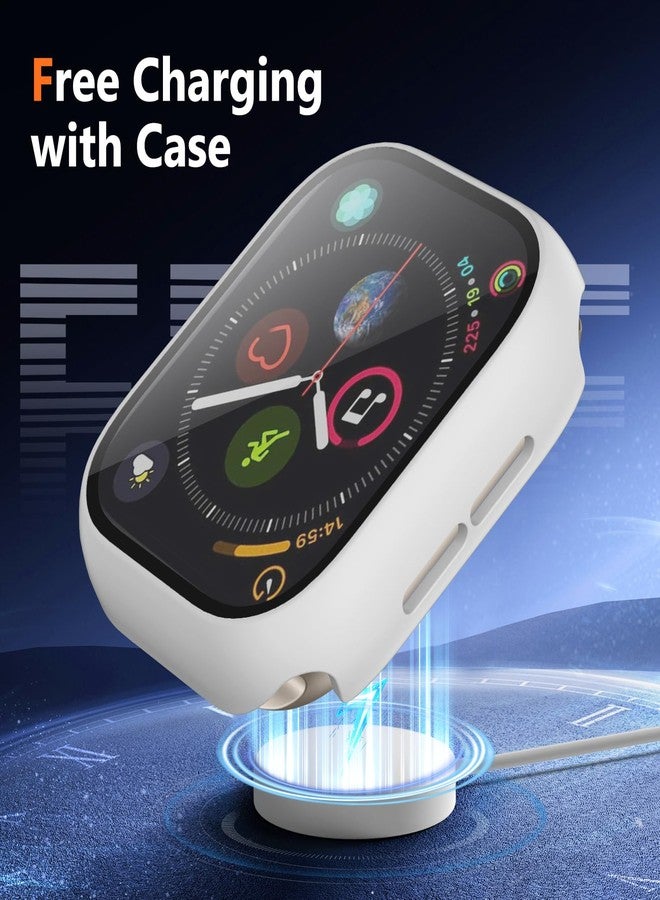 Charlam 3 Pack Case Compatible with Apple Watch Case 44mm iWatch SE SE2 SE3 Series 6 5 4 with Screen Protector, Guard Thin Bumper Full Coverage Hard Cover Defense Edge for Women Men, Black White Red - Image 5