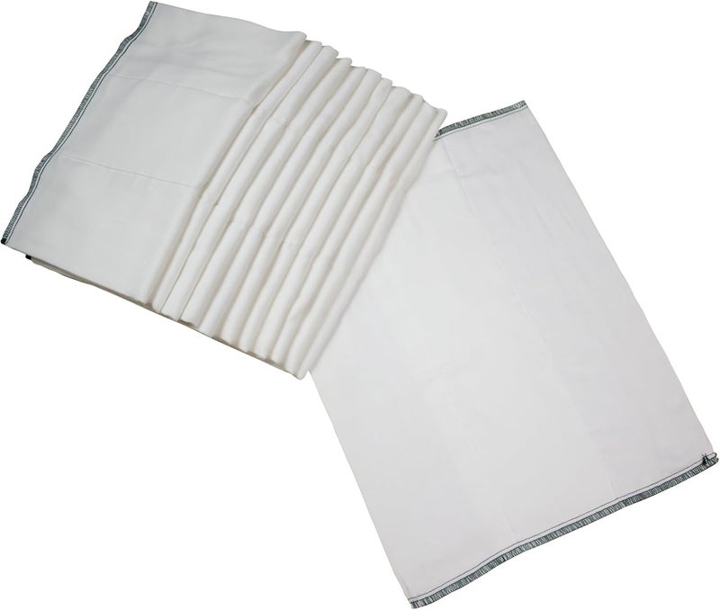OsoCozy Prefold Cloth Diapers (1 Doz) - Soft, Absorbent, Durable - 100% Cotton - Image 1