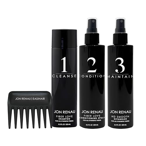 Jon Renau Synthetic Hair Treatment Kit  4pc Kit  Synthetic Wigs Care Products