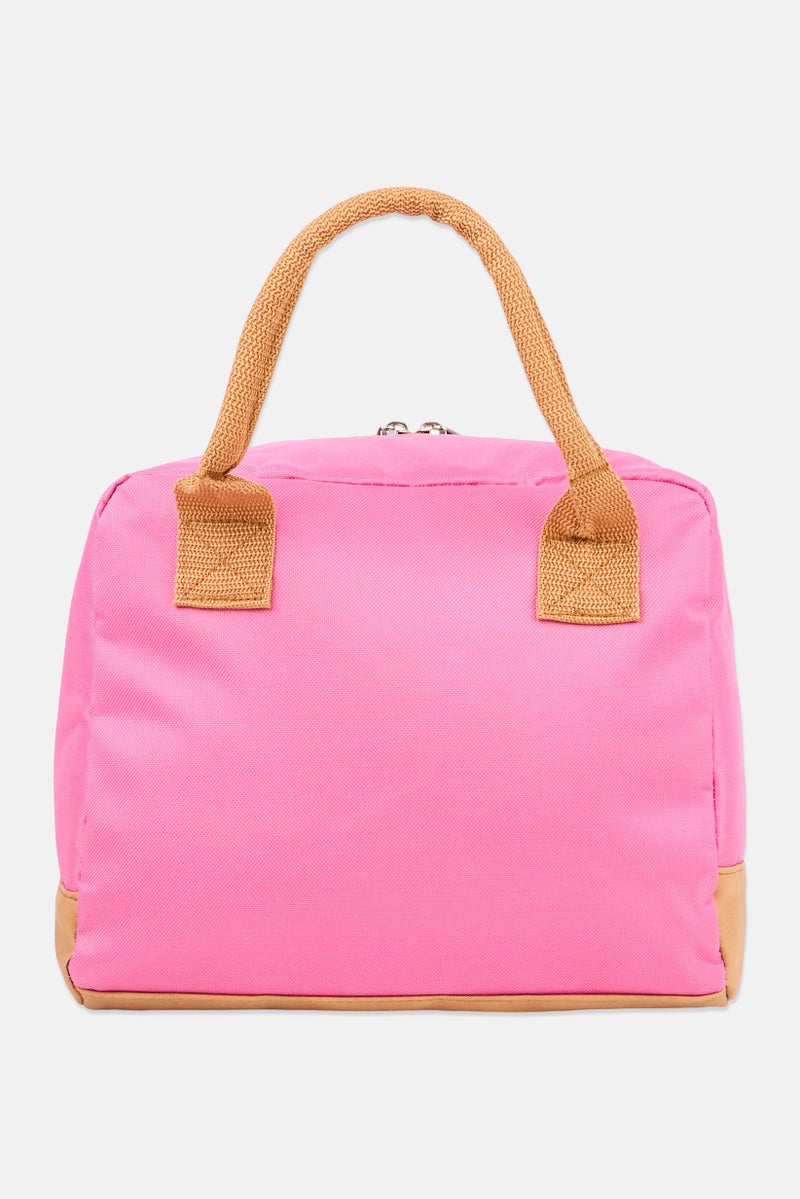 LUCKY BRAND Kids Girl Brand Logo Insulated Lunch Bag, Hot Pink - Image 3