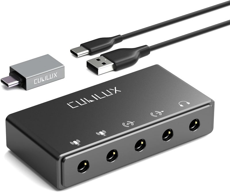 Cubilux CB5 USB Audio Interface for Recording, Streaming, and Podcasting - Image 1