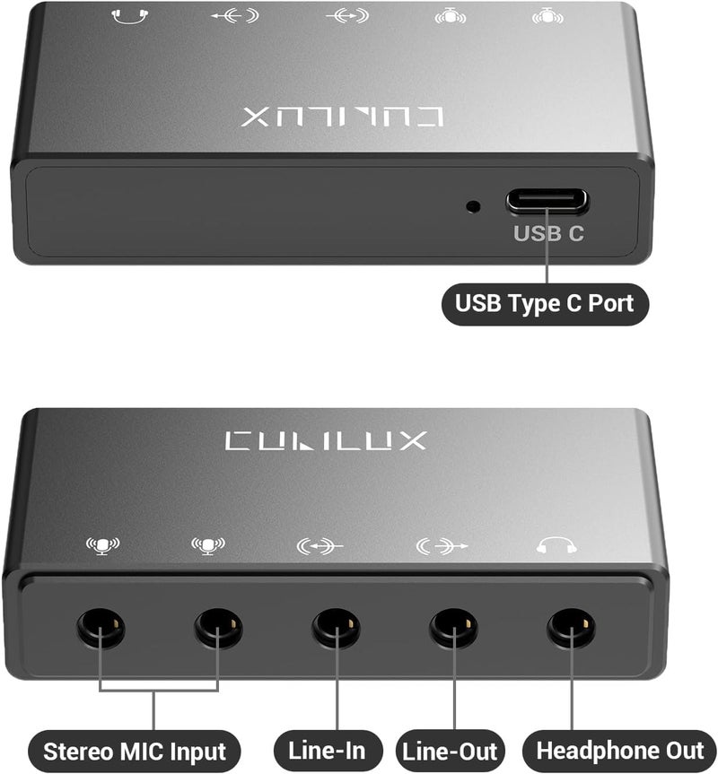 Cubilux CB5 USB Audio Interface for Recording, Streaming, and Podcasting - Image 3