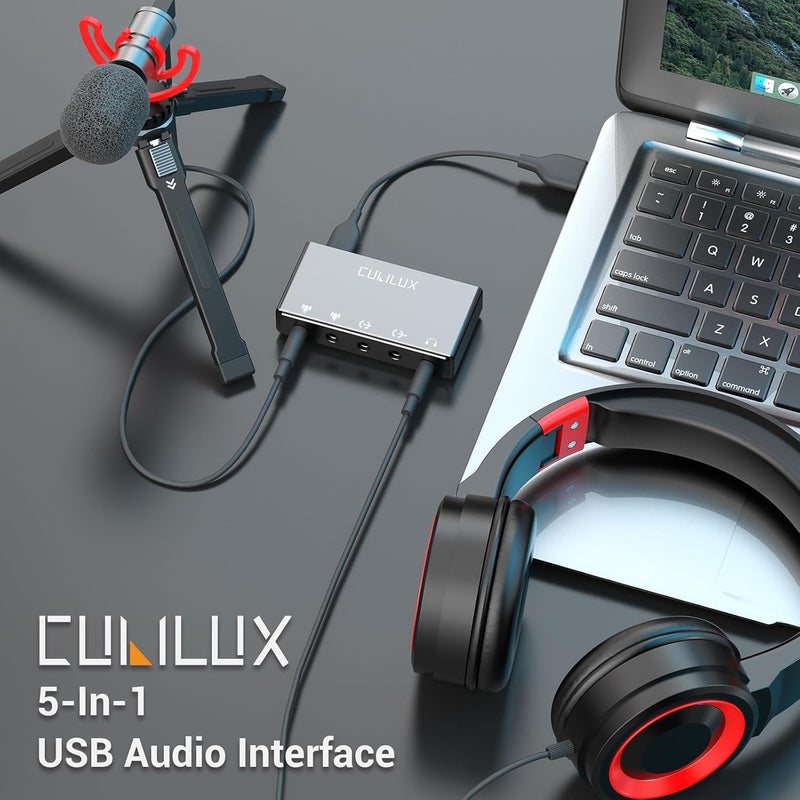 Cubilux CB5 USB Audio Interface for Recording, Streaming, and Podcasting - Image 2