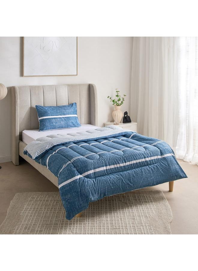 Home Box Ontario 2-Piece Elfin Printed Microfiber Twin Comforter Set - 160x220 cm  - Image 2