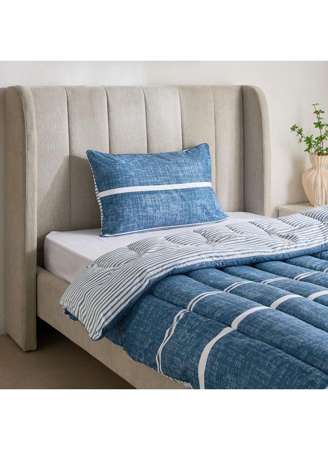 Home Box Ontario 2-Piece Elfin Printed Microfiber Twin Comforter Set - 160x220 cm  - Image 1