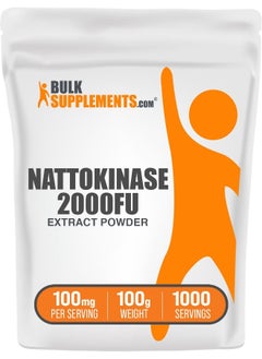 BULKSUPPLEMENTS.COM Nattokinase Powder - Natto Powder, Nattokinase Supplement, Nattokinase 2000 Fu - Sourced From Natto Extract, 110Mg Per Serving, 100G (3.5 Oz)  - Image 1