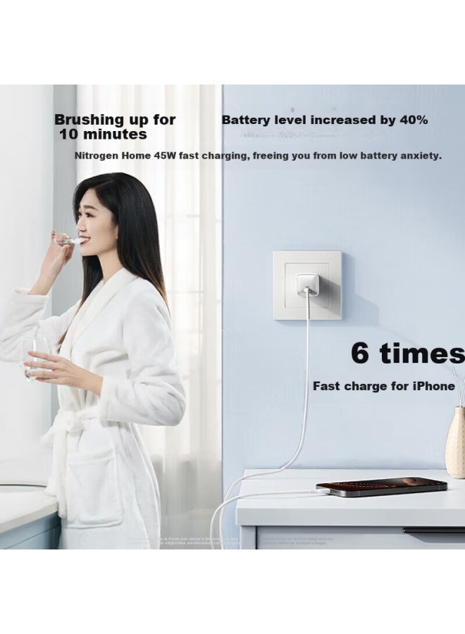 Kovol Apple 16/15/14 45w Charger Fast Charging Head Gan Flash Charge Nitride Iphone 16 Pro Max/e/plus/13/12/11 Ipad Tablet Mobile Phone Plug - Image 4