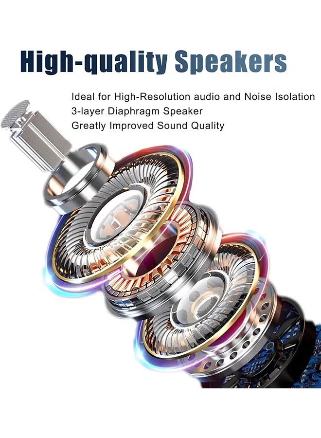 High Quality Original Wired USB-C Headphones Without Bluetooth In-Ear Earphones with USB-C,Wired Earbuds with Built-in Remote to Control Music,Phone Calls and Volume,In-ear Headphones for iPhone 17/16/15 Pro Max,iPad Pro/Air,or for Samsung for Android - Image 5