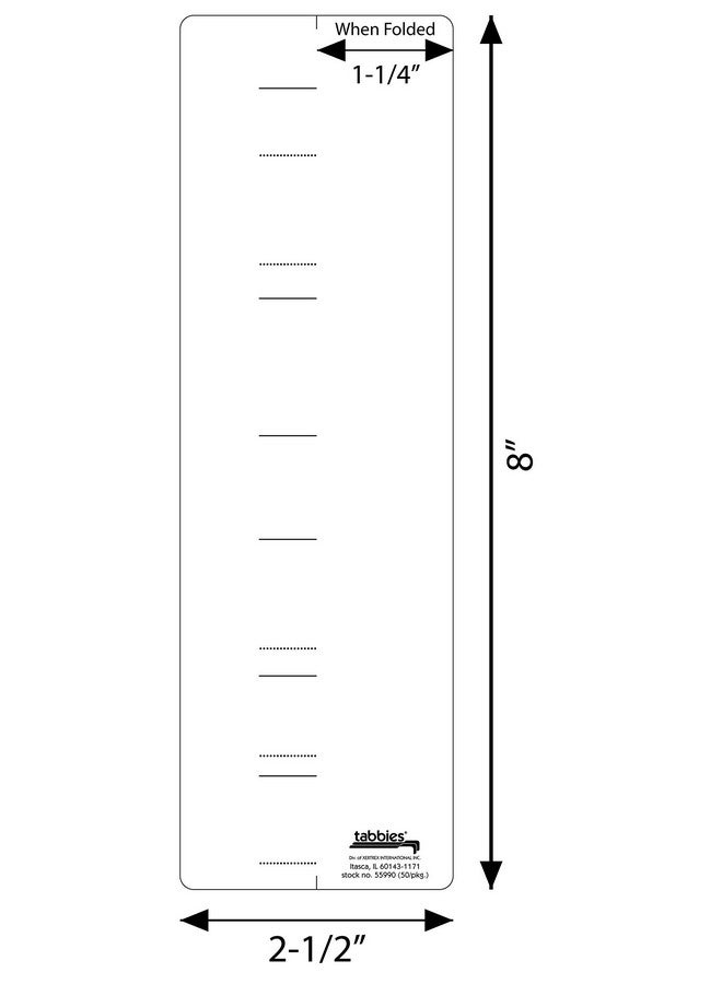 tabbies Top Tab Accessories (TAB55990), Manila 8"x2-1/2" - Image 4