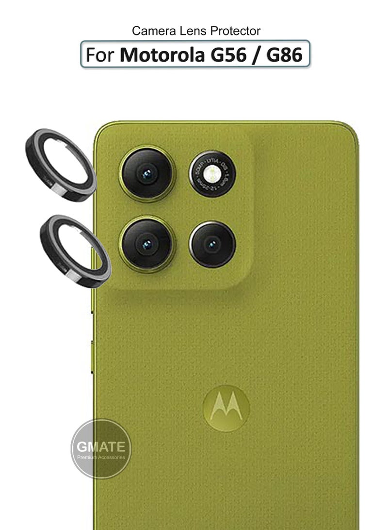 GMATE For Motorola G56/G86 -  Camera Lens Protector , Scratch-Resistant Ultra-Thin Tempered Glass with Aluminum Edging , High Quality Camera Lens Protector - Image 1