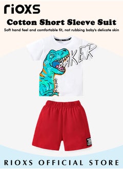 Toddler Baby Boys Top And Short Sets,Little Boys Summer Outfits,Cotton Short Sleeve Dinosaur  T-Shirt and Short,Classic Graphic Short Sleeve Tees,Comfortable Short Pants Playwear For School Outdoor Daily Wear - pzsku/ZD7561547B529C9B50468Z/45/_/1713257307/22851882-f707-4784-9532-d4be3a0be837