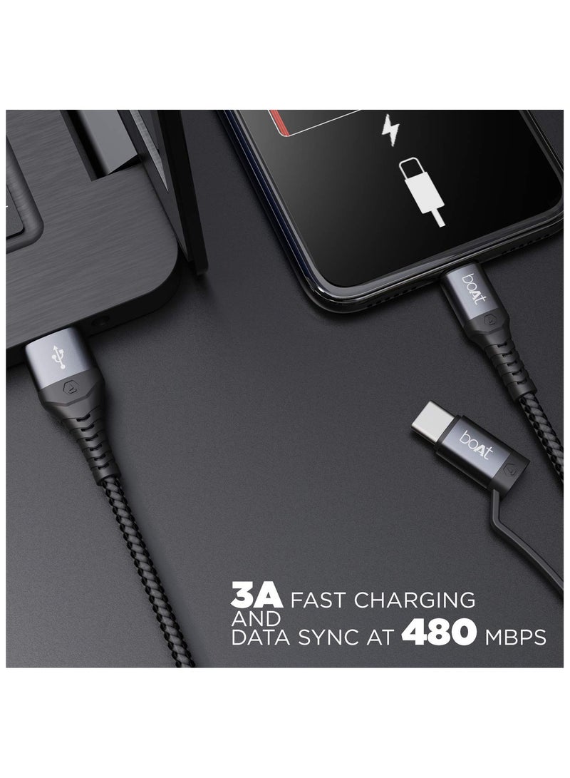 بوات كابل شحن سريع USB 330 من Deuce، بطول 1.5 متر - Image 4