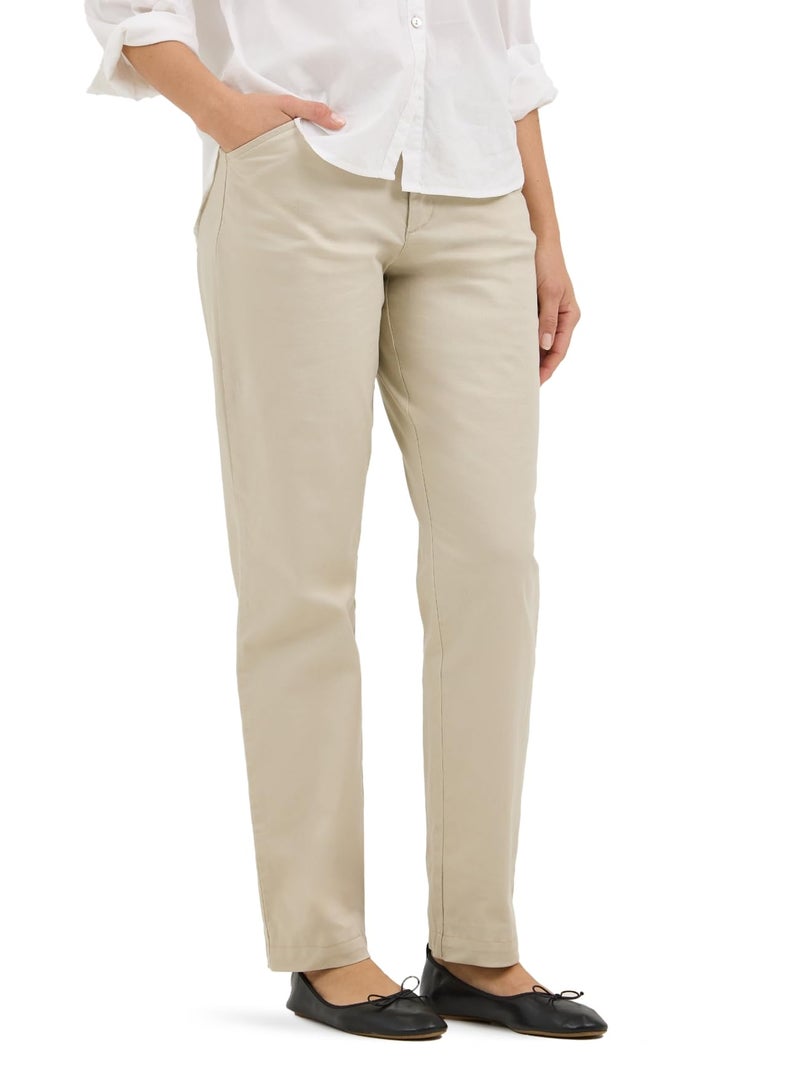 Lee Women's Legendary Chino Pant, Pioneer Beige, 16 - Image 1