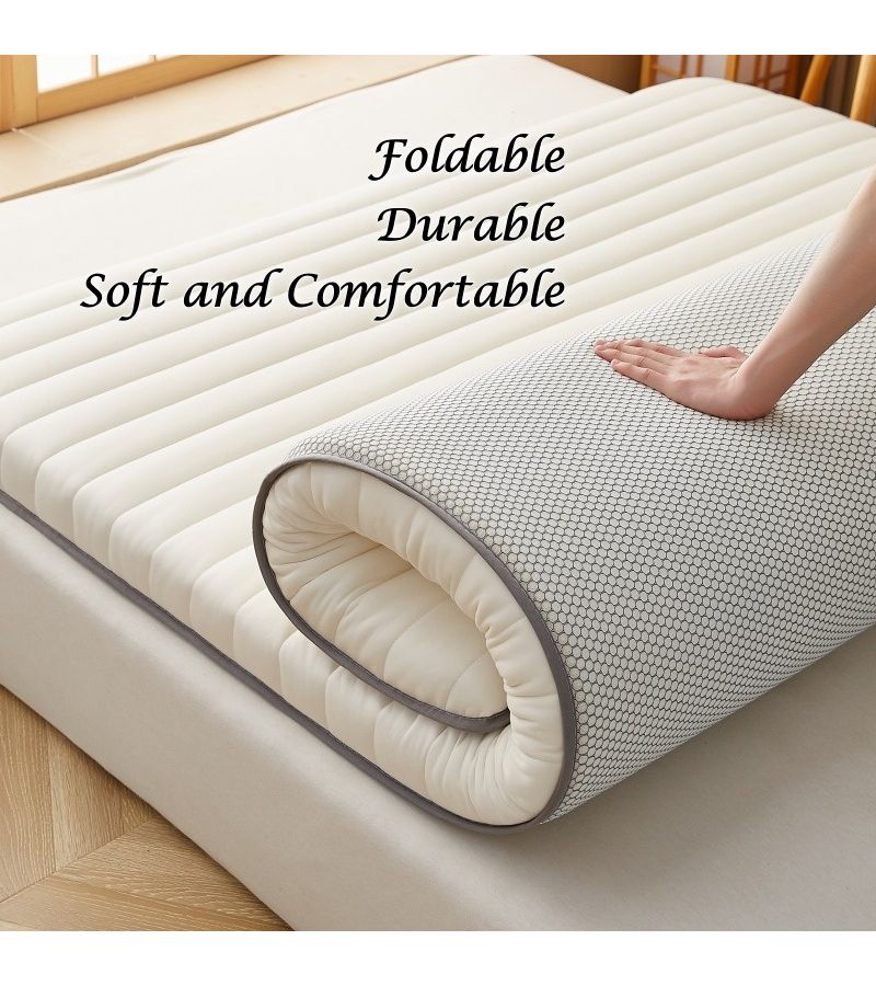 Ultra Soft Straight Line White Mattress Protector Quilted Breathable Portable 35.43x78.74x1.57inch - Image 4