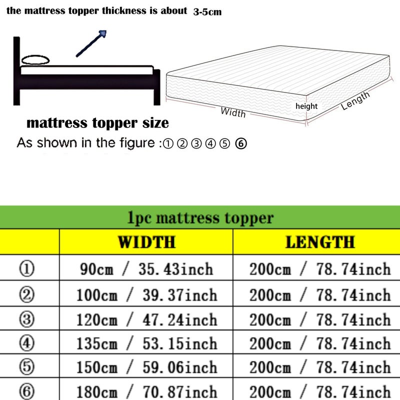 Ultra Soft Straight Line White Mattress Protector Quilted Breathable Portable 35.43x78.74x1.57inch - Image 3