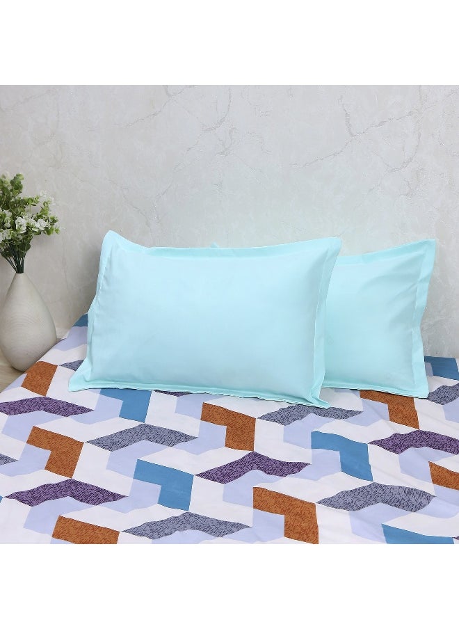 Status Status Contract -Set of 2 Pillow Covers for Bed Room (Sea Green) size - 46x69cm  - Image 2