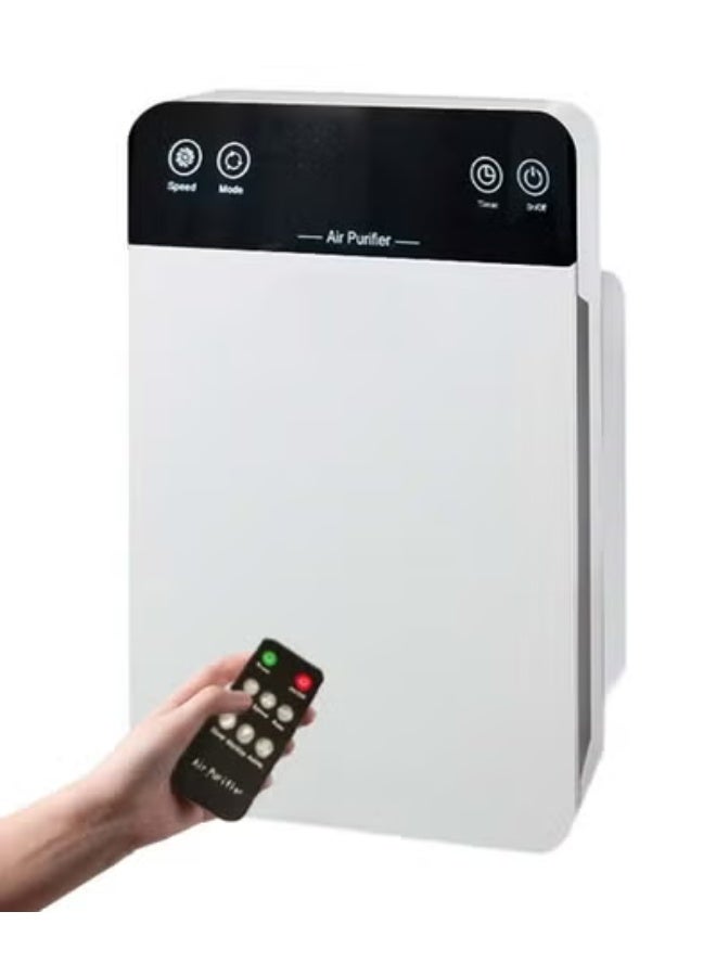 Air Purifiers for Home Large Room HEPA Filter Cleaner with Washable Filter for Allergies Dust Pollen Quiet Odor Eliminators for Bedroom Pet Hair Remover White