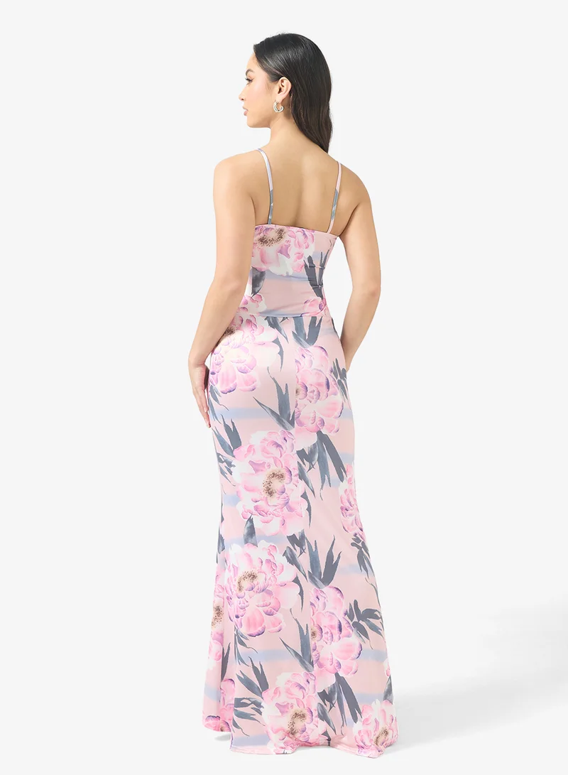 Ginger Corset Bodice Floral Dress