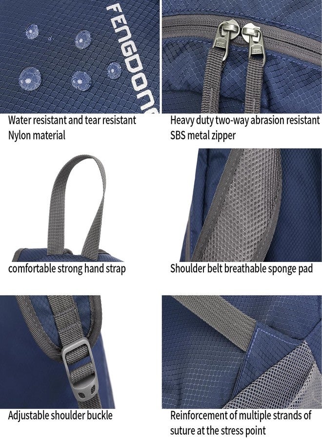 FENGDONG 35L Lightweight Foldable Waterproof Packable Travel Small Hiking Backpack Daypack for men women - Image 4