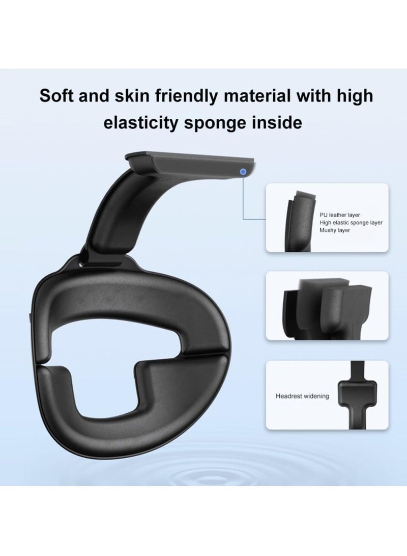 Meta Quest 3 Headband with 6000mAh Rechargeable Battery, Adjustable VR Replacement Elite Headband, Comfortable ABS Replacement Headband for Meta Quest 3 VR Headset - Image 3