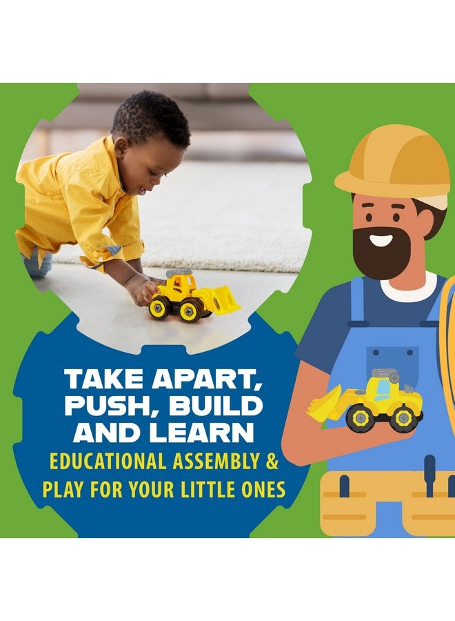 Flybar Power Gearz Take Apart Toy With Screwdriver And Screws 3 Pack Truck Set For Boys And Girls Fire Truck Construction Truck Garbage Truck Vehicle Set Building Toys For Kids Ages 35 - Image 5