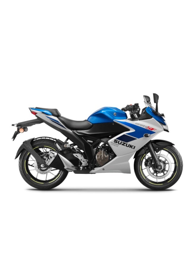 سوزوكي دراجة نارية جيكسر ريس SF 250 – دراجة رياضية  2026 GIXXER SF 250 أزرق ابيض ( الاستلام من فرع الرياض ) - Image 1
