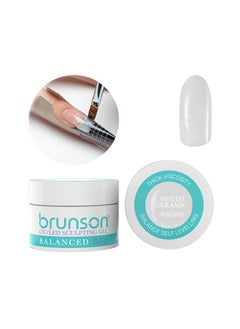 brunson Sculpting Camouflage Uv Builder Gel Balanced Level Gel Uv Sculpting Nail Gel System 30Ml White Ceramic Bg049 