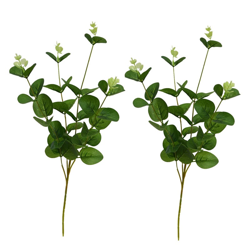 decormasters Artificial Plant Butterfly Leaves Set of 2 Without Pot Height 35 cm - Image 1