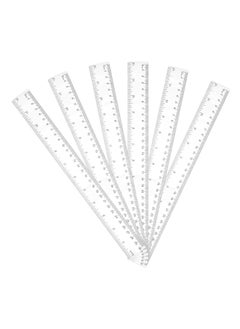 6 Pack 12 Inch Clear Straight Ruler with Inches & Centimetres，Metric Rulers for Kids Classroom School Office - pzsku/ZD756DEFF57F2318251E6Z/45/_/1736412431/31592d4b-6062-48e4-9cf5-70979b105679