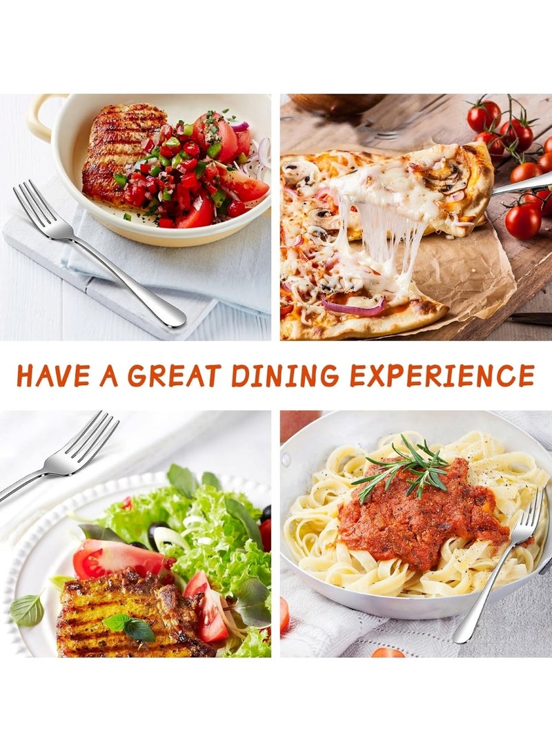 هويتك شوكة طاولة ستانلس ستيل فضي 20 × 2.5 × 2 سم 12 قطعة - Image 5