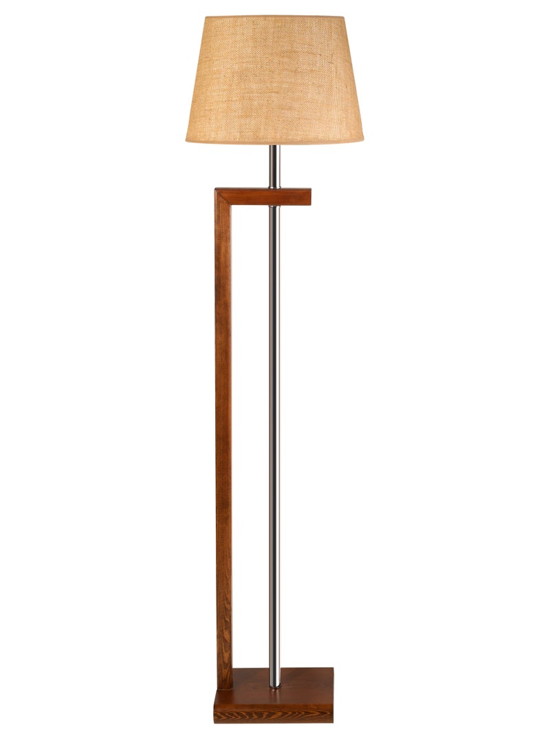 El Rawda Lighting Modern Floor Lamp | Floor Lamp With A Distinctive And Unique Shape, Suitable For All Tastes burlap | Color: Brown × Burlap | Size: 150x19x24 cm - Image 1