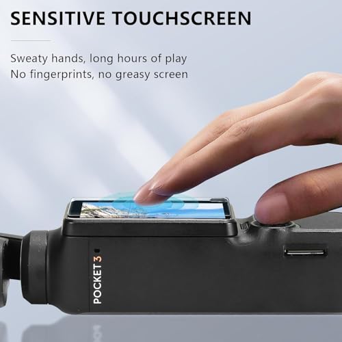 VERTUS® Premium Tempered Glass Screen Protector for DJI Osmo Pocket 3 Vlogging Camera || Anti Scratch || Edge to Edge Protection || 9H Hardness Ultra HD (2 Lens Protector + 2 LED Screen Protector Set) - Image 5