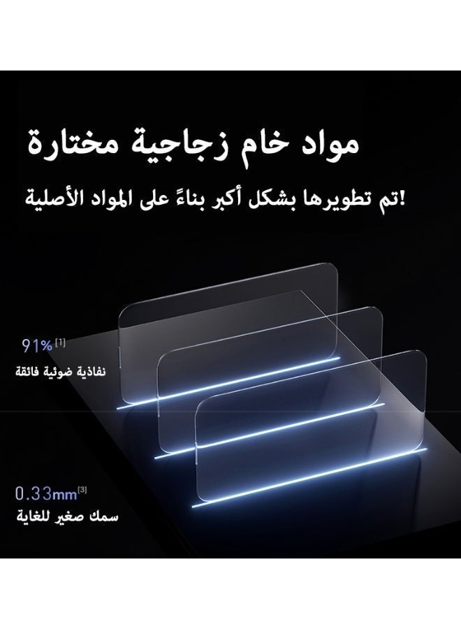 واقي شاشة زجاجي مقوى مناسب لغرف التنظيف لهواتف آيفون - Image 4