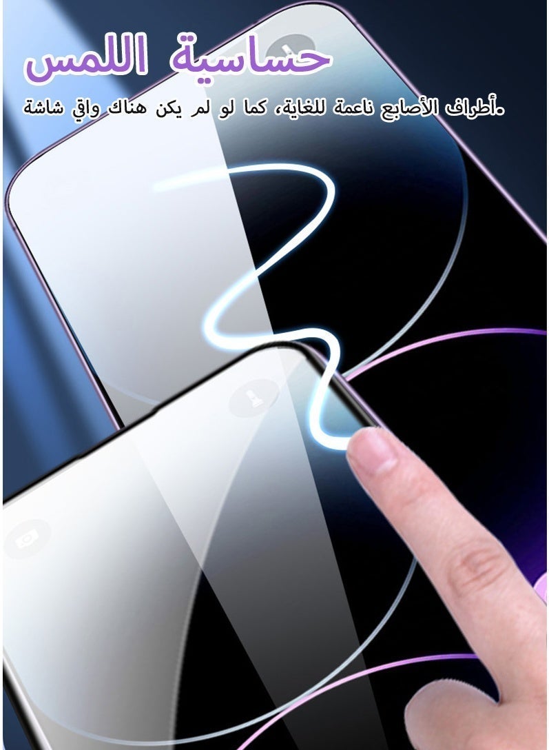 واقي شاشة زجاجي مقوى مناسب لغرف التنظيف لهواتف آيفون - Image 2