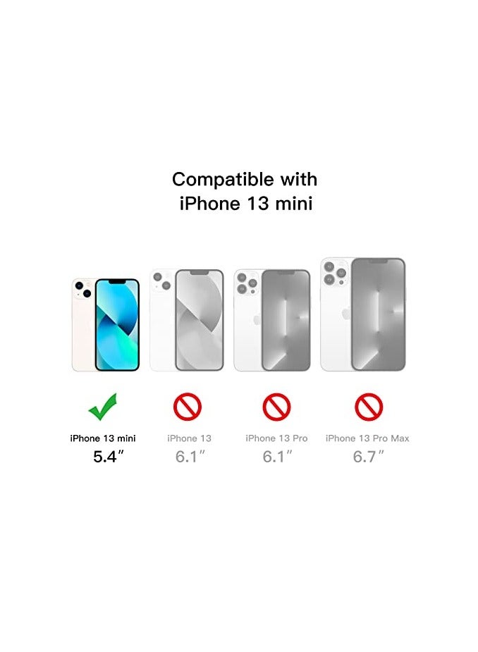 جي تيك حافظة JETech بمسند لهاتف iPhone 13 mini، مقاس 5.4 بوصة، تدعم الشحن اللاسلكي، غطاء هاتف نحيف مقاوم للصدمات، حامل معدني ثلاثي الاتجاهات (أسود) - Image 3