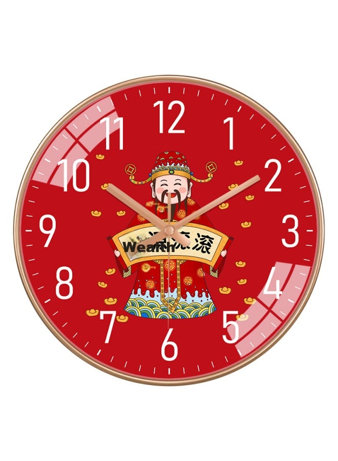 Peng Chuang Pengchuang Swiss Movement New Chinese Style Clock Living Room Home Chinese Wind Creative Bedroom Clock Wall Clock Quartz Clock - Image 4
