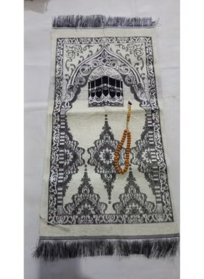 Children's prayer set with a mat and prayer beads, Islamic design in multiple colors, made of soft material comfortable for prayer, lightweight, suitable for boys and girls - a unique educational gift - Image 2