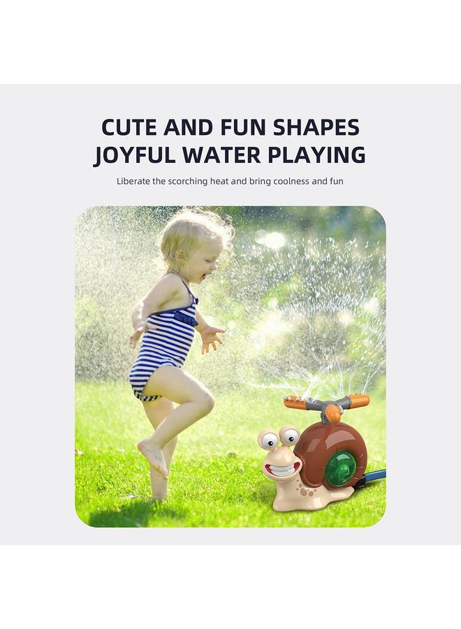 الأزرق جي دبليو الحلزون المتأرجح يدور مجموعة ألعاب رش الماء في الحديقة الصيفية للعب ألعاب الماء 5-12 سنة - Image 3