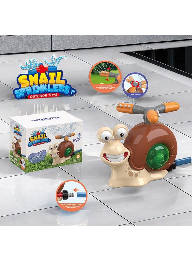 الأزرق جي دبليو الحلزون المتأرجح يدور مجموعة ألعاب رش الماء في الحديقة الصيفية للعب ألعاب الماء 5-12 سنة - Image 2