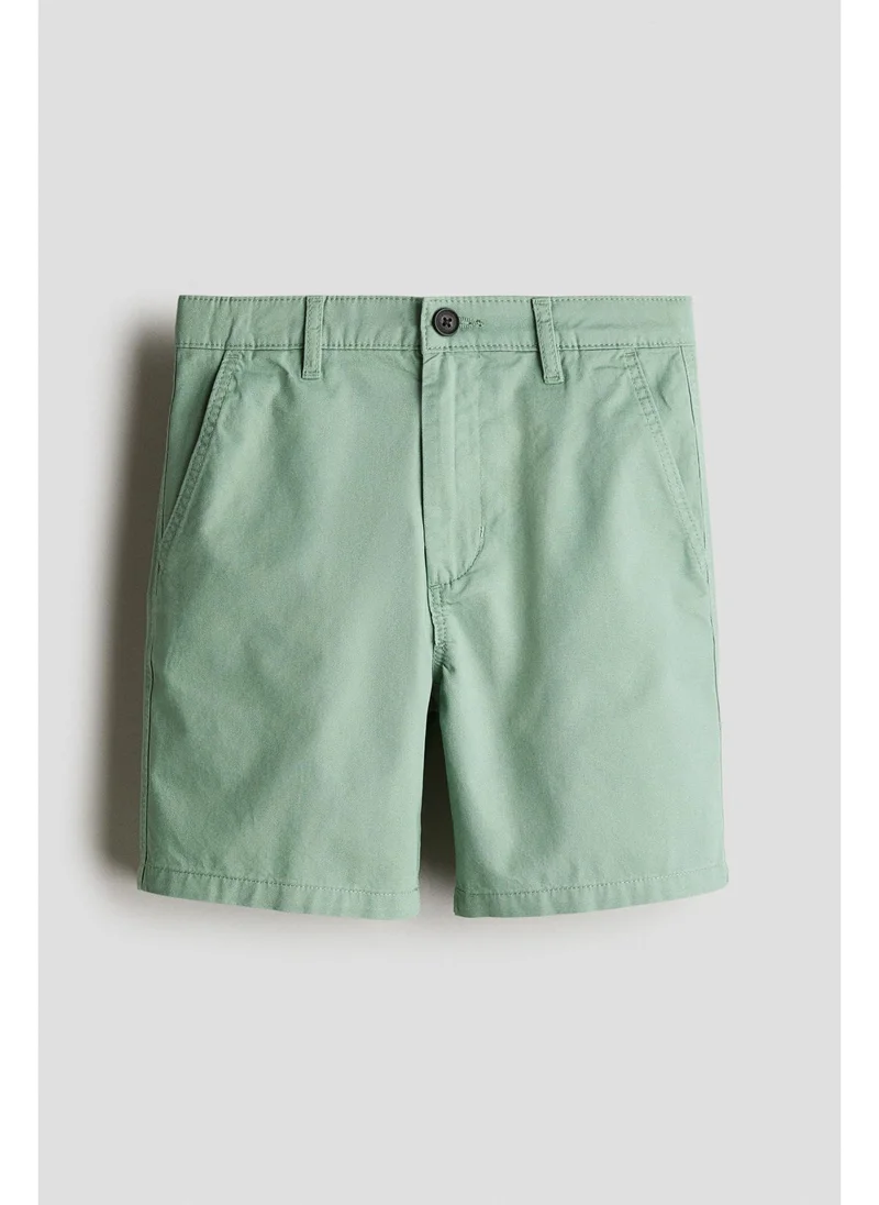 اتش اند ام Cotton chino shorts