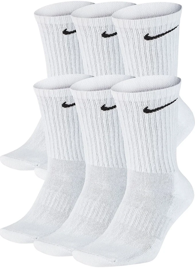 نايكي SX7666-100 Everyday Cush Crew Set of 6 Socks