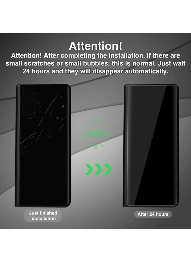 Raxoom [2+2+2 Pack] Soft TPU Film Screen Protector Compatible for Samsung Galaxy Z Fold 4 5G | 7.6 inch + Camera Lens Protector | Bubble-Free, Anti-Scratch, Full Coverage for Samsung Galaxy Z Fold 3 5G | Easy Installation & High Clarity - Image 4