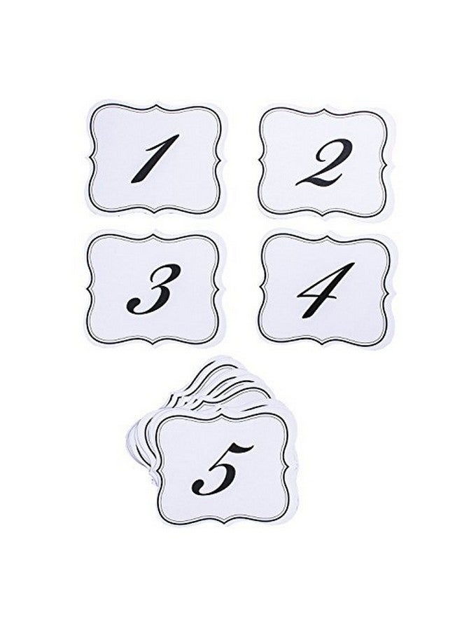 Super Z Outlet Numbers 1-25 Elegant Table Cards Wedding Reception Double Side Decorations