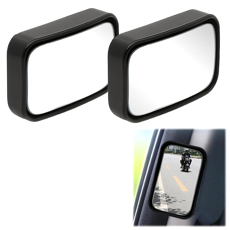 STHIRA® Car Rearview Mirror rain Eyebrow Car Rearview Mirror Auxiliary Blind Spot Wide-Angle - Image 1