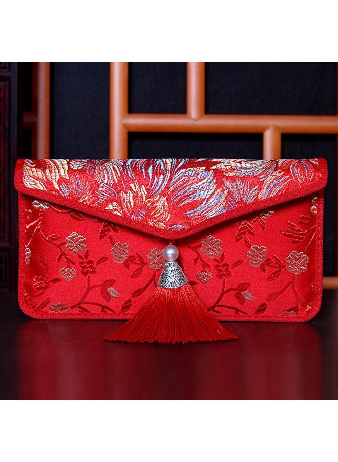 WELCOME Wedding Ten Thousand Yuan Changed Red Envelope Brocade Fabric Red Envelope Big Red Envelope Creative New Year's Benefit Is A Wedding Red Envelope - Image 1
