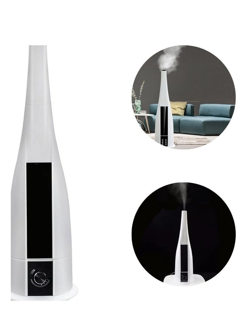 BlueFire 6L Large Capacity Floor-Standing Humidifier – Ultrasonic Air Humidifier with 3 Mist Levels, Silent Operation, Aromatherapy Function – Ideal for Home, Bedroom, Office (31-40㎡) – 25W, 220V, White  - Image 1