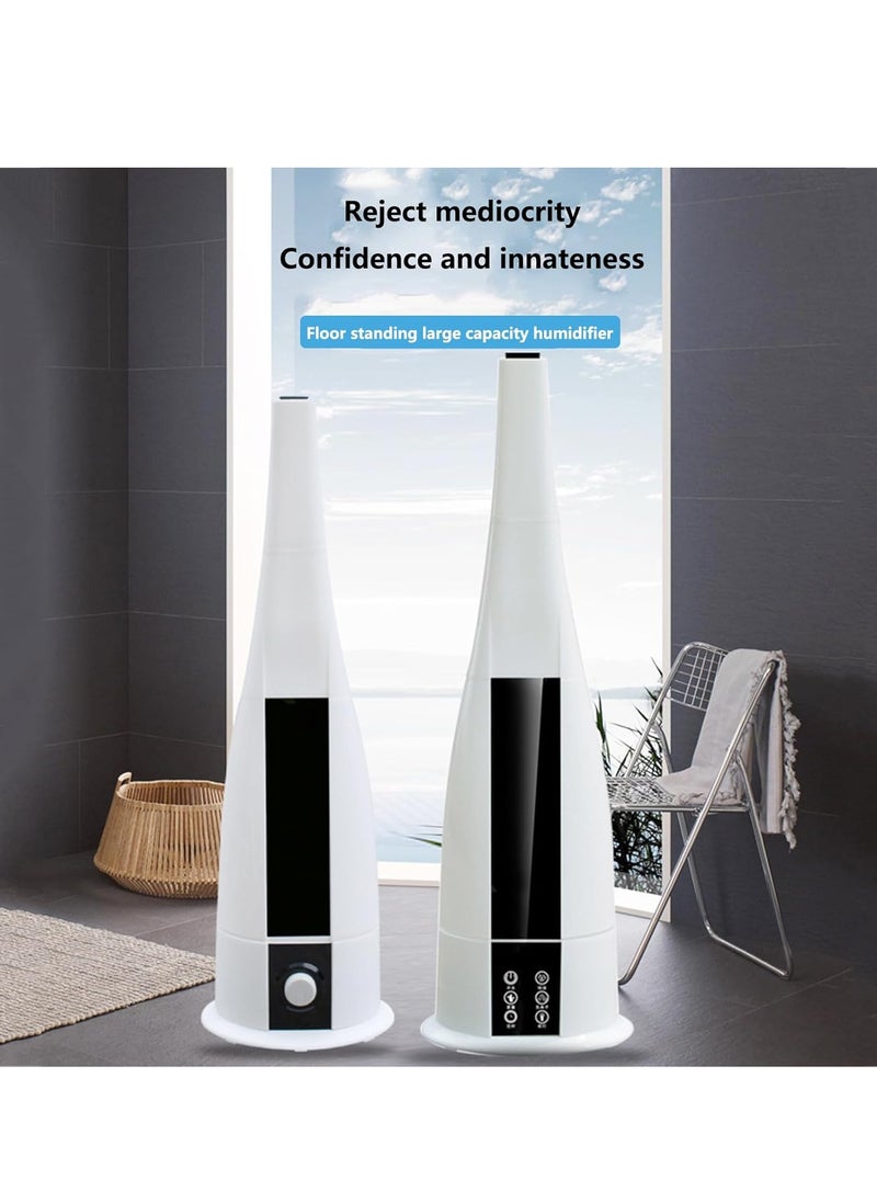 BlueFire - 6L Large Capacity Floor-Standing Humidifier – Ultrasonic Air Humidifier with 3 Mist Levels, Silent Operation, Aromatherapy Function – Ideal for Home, Bedroom, Office (31-40㎡) – 25W, 220V, White - Image 1